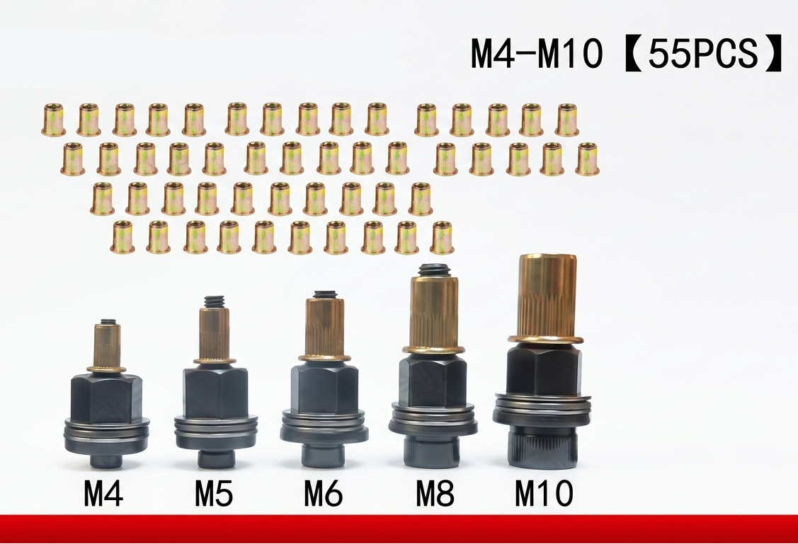 🔥🔥Cross-Border Wholesale Manual Rivet Nut Tool, Dual-Purpose Nut Tool, Manual Rivet Gun M3-M12