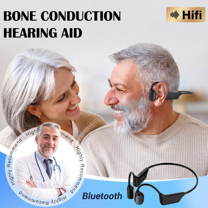 💥50% Off💥 🎧 Bone Conduction Bluetooth Headphones & Hearing Aid