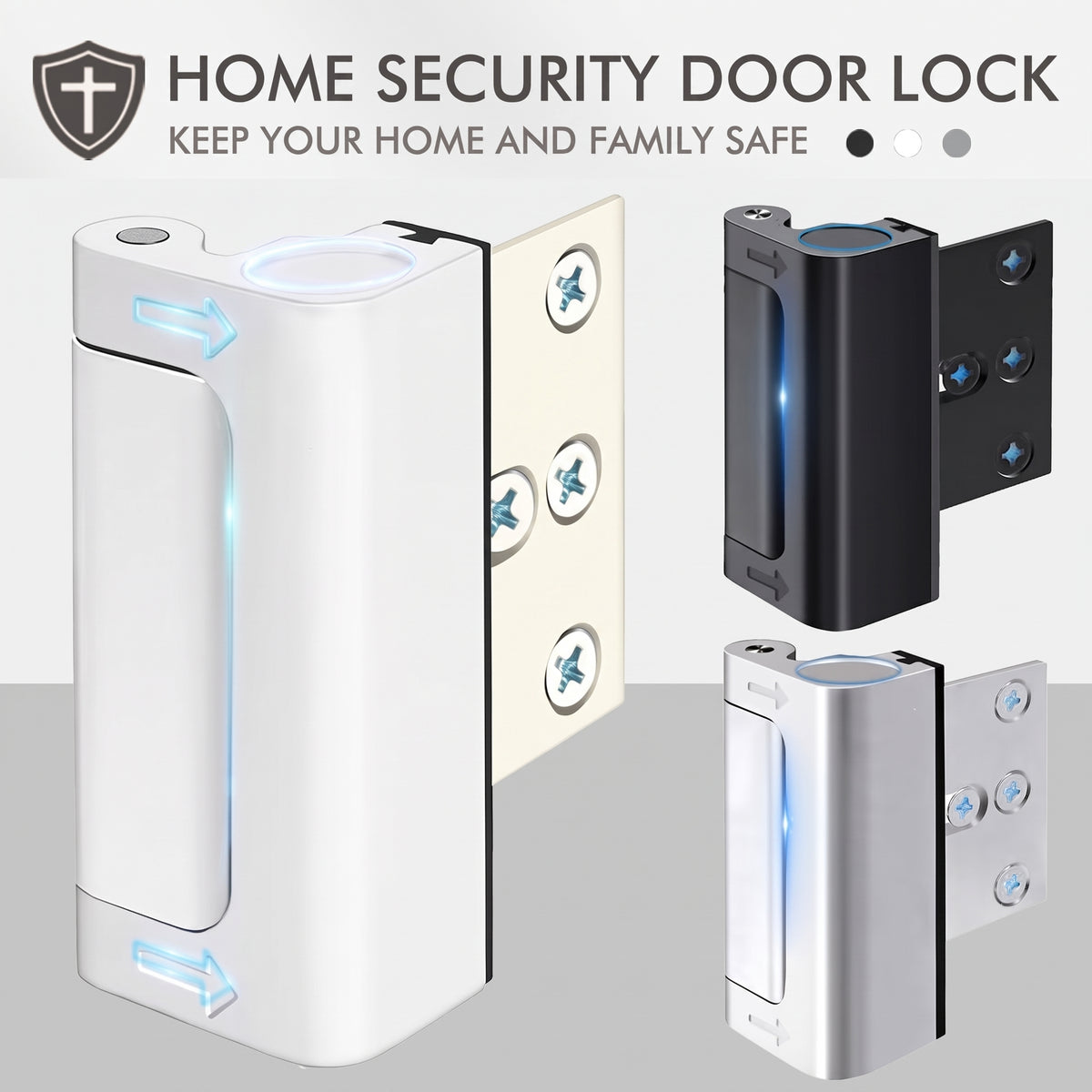 💥50% OFF🔒Upgraded Aluminum Alloy Anti-Theft Security Door Lock