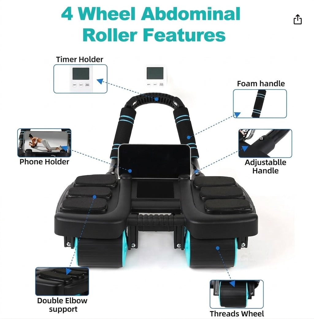 Free Shipping🔥 | Limited-time 50% off  Sculpt your perfect physique in 7 days – Upgraded Ab Roller