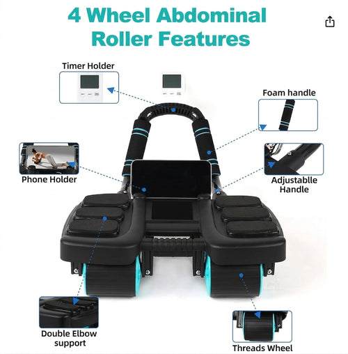 Free Shipping🔥 | Limited-time 50% off  Sculpt your perfect physique in 7 days – Upgraded Ab Roller