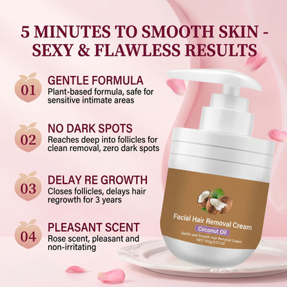 💥Buy One, Get One Free 💕[Painless Hair Removal] Hair Removal Cream with Plant Extracts and Coconut Oil
