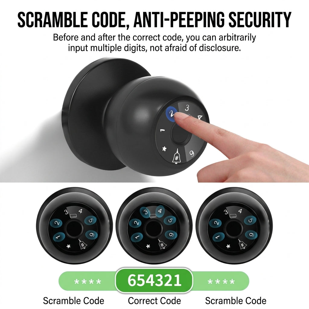 Over 50,000 sold this month | Limited-time 50% off | Spherical fingerprint lock