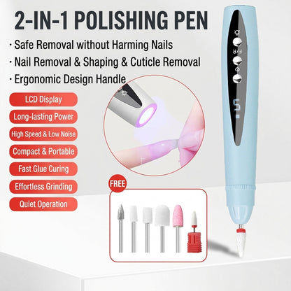🔥 Over 100,000 sold monthly—limited-time half-price offer! ✨ Professional electric nail drill—combines filing, shaping, dead skin removal, and buffing in one.