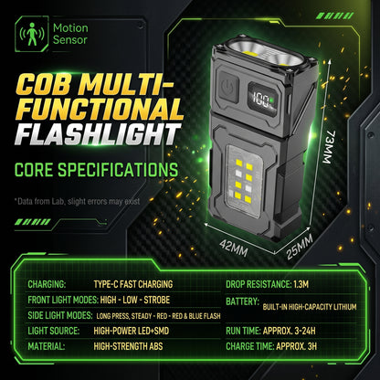 💥50% off ✅Outdoor Portable High Brightness Magnetic LED Emergency Flashlight
