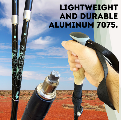 Outdoor trekking poles - hiking and mountaineering trekking poles