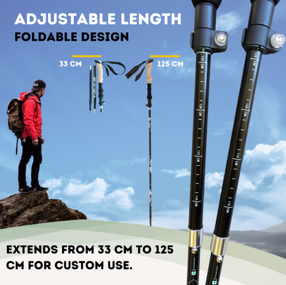 Outdoor trekking poles - hiking and mountaineering trekking poles