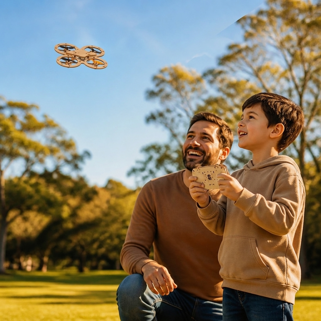 🎁🔥 HOT SALE 50%OFF 🔥🧩 DIY Wooden Drone Building Kit 🚁