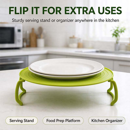 ⏰ Limited-Time Offer: Buy One, Get One Free – 4-in-1 Multifunctional Microwave Tray (Splash Guard, Carrying Tray, and Stacking Rack) 🍲