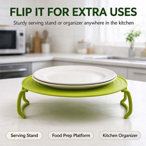 ⏰ Limited-Time Offer: Buy One, Get One Free – 4-in-1 Multifunctional Microwave Tray (Splash Guard, Carrying Tray, and Stacking Rack) 🍲