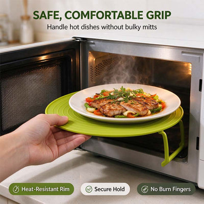 ⏰ Limited-Time Offer: Buy One, Get One Free – 4-in-1 Multifunctional Microwave Tray (Splash Guard, Carrying Tray, and Stacking Rack) 🍲