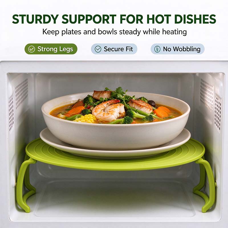 ⏰ Limited-Time Offer: Buy One, Get One Free – 4-in-1 Multifunctional Microwave Tray (Splash Guard, Carrying Tray, and Stacking Rack) 🍲