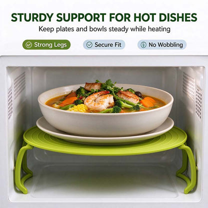 ⏰ Limited-Time Offer: Buy One, Get One Free – 4-in-1 Multifunctional Microwave Tray (Splash Guard, Carrying Tray, and Stacking Rack) 🍲