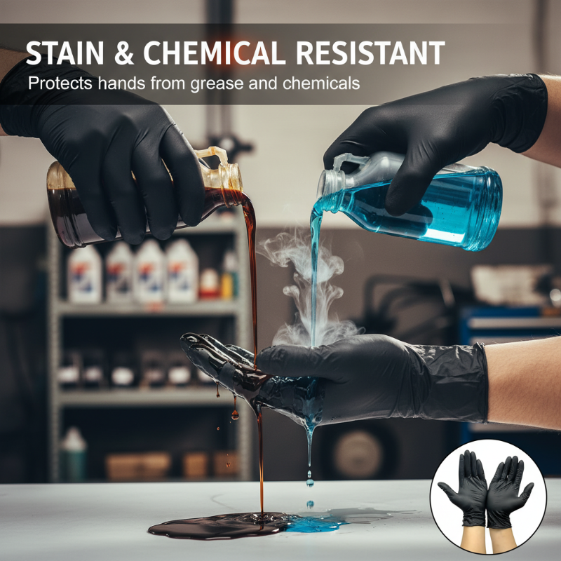 🎁Today's Flash Sale 50% off🎁Nitrile Pro Gloves – Heavy Duty, Slip & Stain Resistant, Scratch Resistant