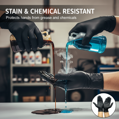 🎁Today's Flash Sale 50% off🎁Nitrile Pro Gloves – Heavy Duty, Slip & Stain Resistant, Scratch Resistant