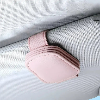 🕶️ Car Sunglasses Holder – Double clip & ticket card mount ✨