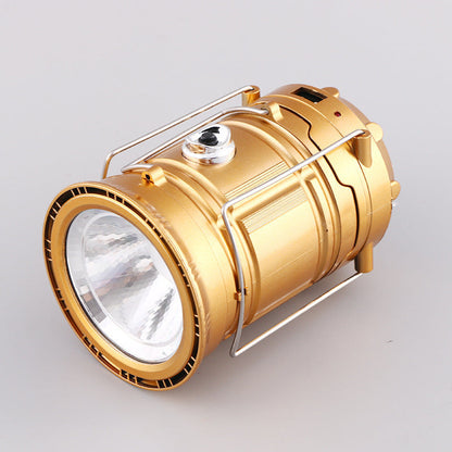 ⚡Outdoor Essential | Easy to Carry|Solar + USB Camping Lantern Flashlight