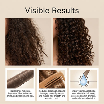 📢Last day！50% off Nourishing & Smoothing Hair Mask repairs dry, frizzy hair for a silky-smooth finish
