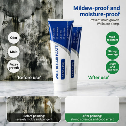 👍👍Putty paste for refurbishing stained walls and repairing peeling paint or cracks.