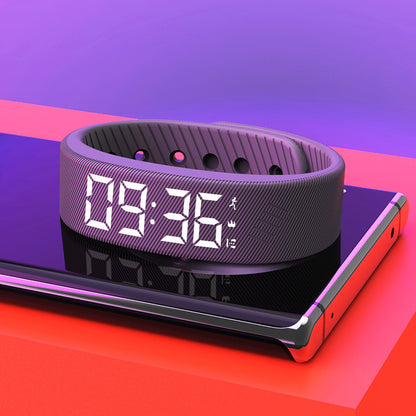 ⏰ Onyx Silent Vibration Alarm Clock - Wrist-Worn Wake-Up Watch for Heavy Sleepers, No Noise to Disturb Partner, 2 Vibration Intensity, Support 3 Alarms, 14+ Days Rechargeable Battery