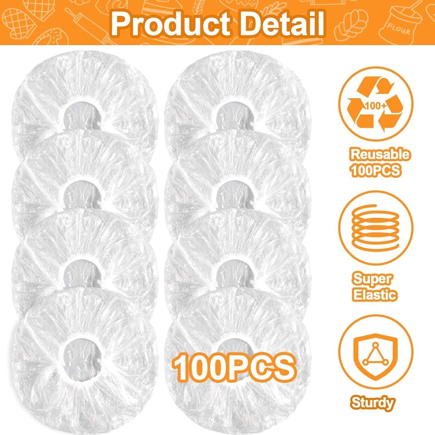 🧴🍲 BUY 1 GET 1 FREE – Multi-Pack of 100 Pieces – Keep Food Fresh and Protected! 🔄🥗✨