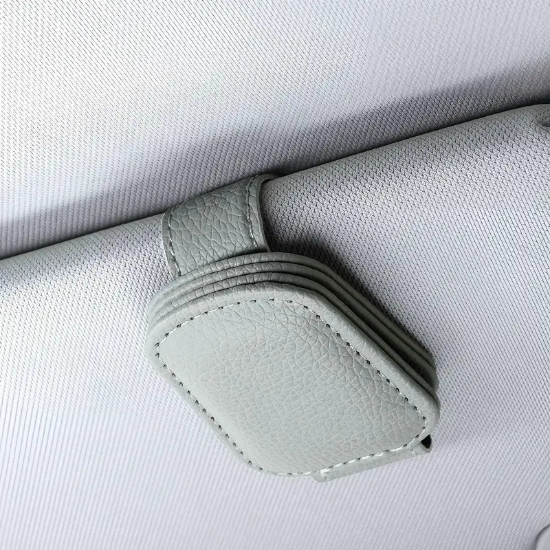 🕶️ Car Sunglasses Holder – Double clip & ticket card mount ✨