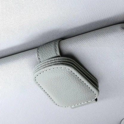 🕶️ Car Sunglasses Holder – Double clip & ticket card mount ✨
