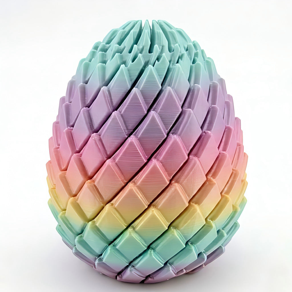 🎁3D-printed dragon egg🦖 = the ultimate stress reliever: just give it a twist, and your stress melts away 🔄