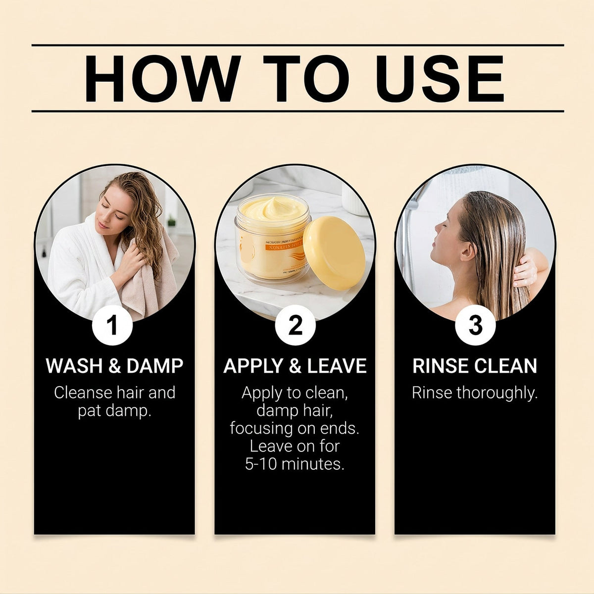 📢Last day！50% off Nourishing & Smoothing Hair Mask repairs dry, frizzy hair for a silky-smooth finish