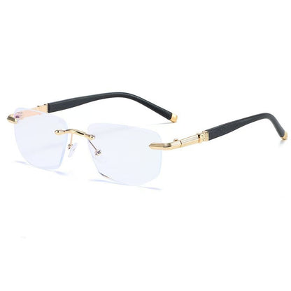 🔥Lowest Price for 2026 | Rimless Diamond-Cut Blue-Light-Blocking Reading Glasses for Seniors