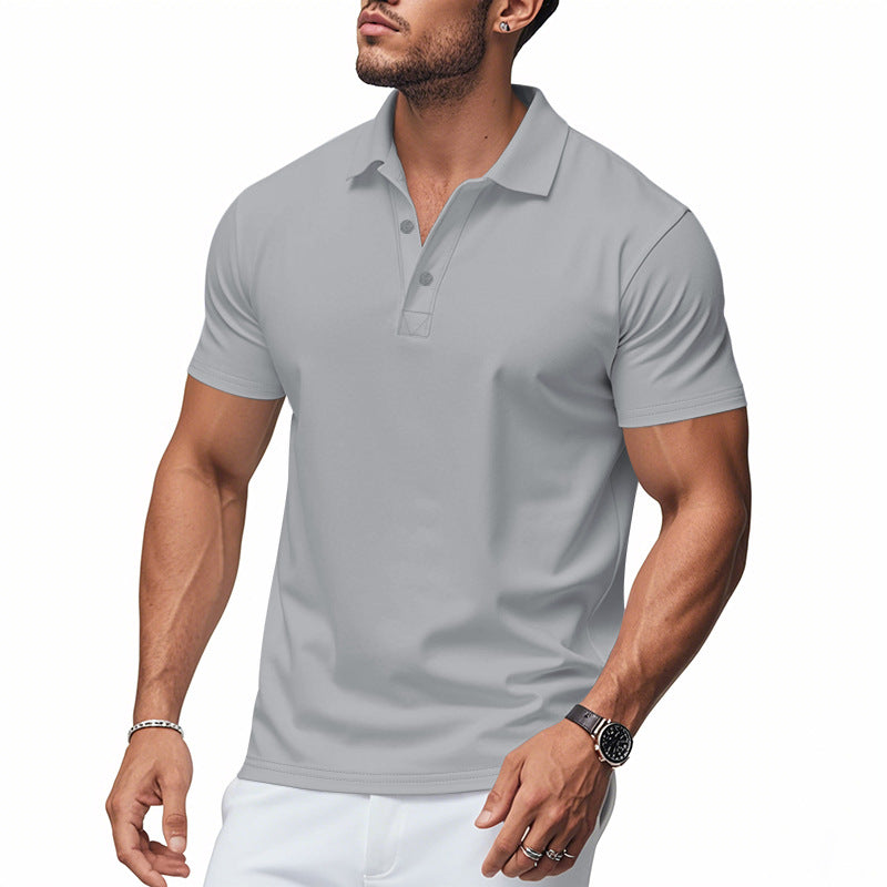 📢📢BIG SALE!!⏰50% OFF!!Men's Quick-Dry Short Sleeve Lapel T-Shirt
