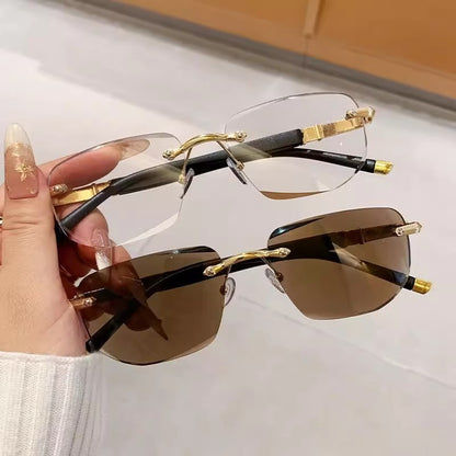 🔥Lowest Price for 2026 | Rimless Diamond-Cut Blue-Light-Blocking Reading Glasses for Seniors