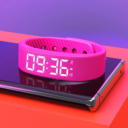 ⏰ Onyx Silent Vibration Alarm Clock - Wrist-Worn Wake-Up Watch for Heavy Sleepers, No Noise to Disturb Partner, 2 Vibration Intensity, Support 3 Alarms, 14+ Days Rechargeable Battery