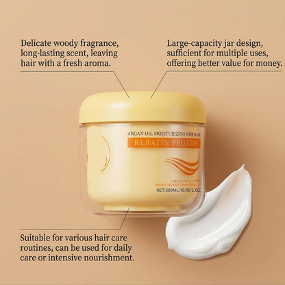 📢Last day！50% off Nourishing & Smoothing Hair Mask repairs dry, frizzy hair for a silky-smooth finish