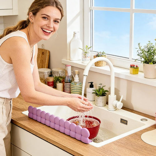 🔥 🔥 Collapsible Kitchen Splash Guard – Silicone Cloud-Shaped Splash Guard