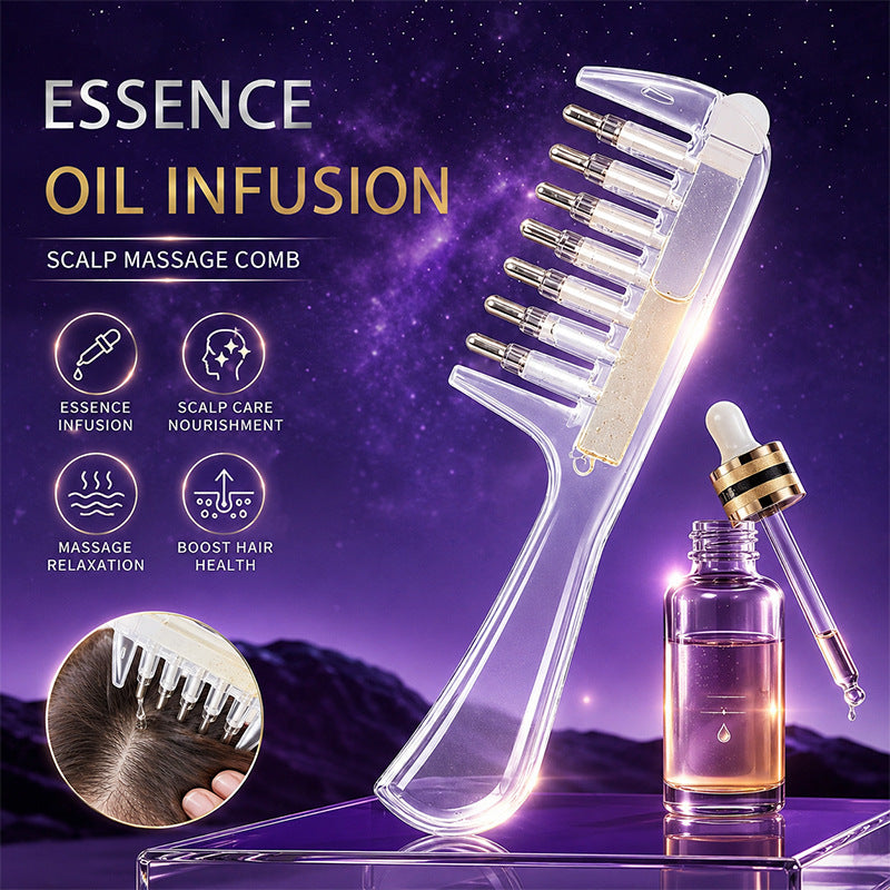 🔥Buy one get one free🔥Massage & Apply Oil At Once ✨ Scalp Guide Comb