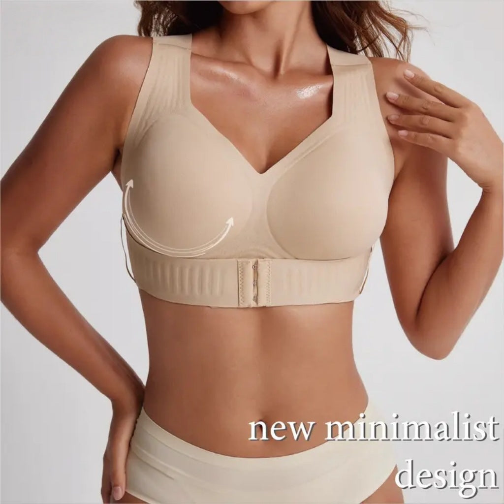 👙 Women's Plus-Size Breathable Sports Bra, Push-Up & Anti-Sag Lift Support, Criss-Cross Back Design, Comfort Workout Bra for Gym & Daily Wear