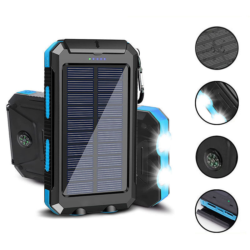 ✨Hot Seller | Portable Solar Power Bank with Built-in Adventure Light & Long-Lasting Battery Life