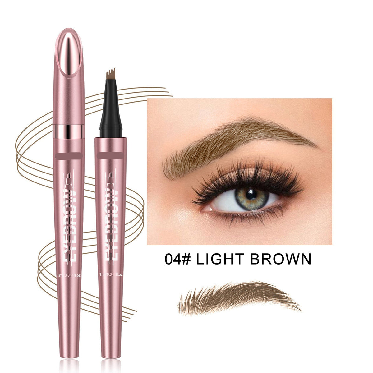 🔥Newest 2026 Eyebrow Pencil | 50% OFF Today🖌️ Waterproof Micro-Fork Brow Pencil – Natural Hair-Like Brows