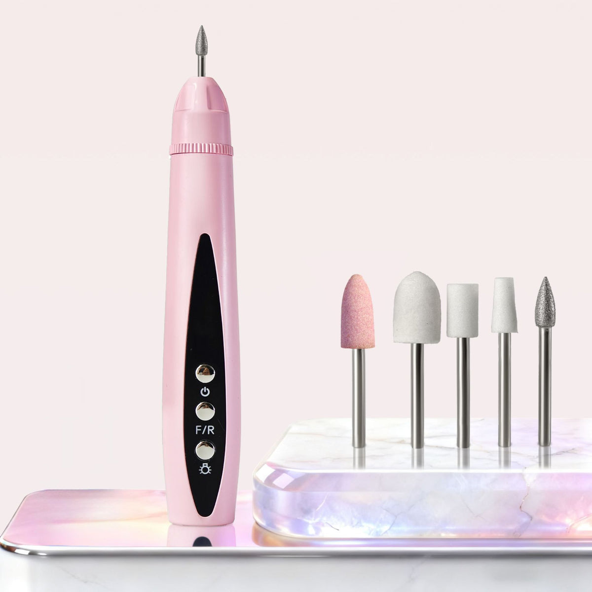 ⏳Limited-time 50% off⏰2-in-1 Electric Nail File with UV Gel Lamp Portable Nail and Pedicure Kit✨