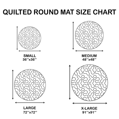 🎃 HALLOWEEN SPECIAL — SITEWIDE 50% OFF！3D Skeleton Vortex Quilted Round Halloween Rug