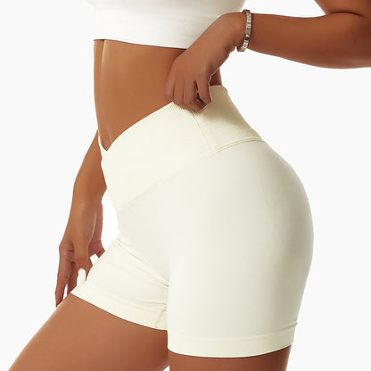 High Waist Stretch Yoga Shorts