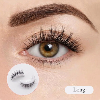 ⏳Limited-time sale ONLY ￡5.99!!🌸Self-Adhesive Reusable Lashes – 3-Sec Application, No Glue Needed