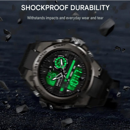 Men's Waterproof Sports Watch with Luminous Display