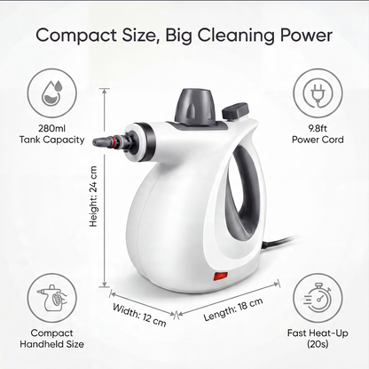 ⚡All-purpose steam cleaner—powerful performance—finish your housework in 10 minutes—restore the shine to your furniture and appliances in 5 minutes.