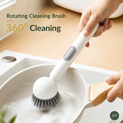 🌟Limited-time 50% off✨Long-handled rotating cleaning brush, suitable for dishes and cookware