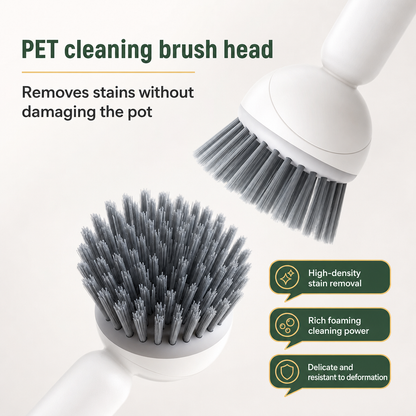 🌟Limited-time 50% off✨Long-handled rotating cleaning brush, suitable for dishes and cookware