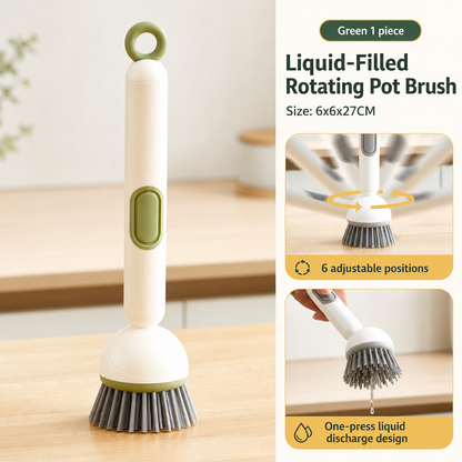 🌟Limited-time 50% off✨Long-handled rotating cleaning brush, suitable for dishes and cookware