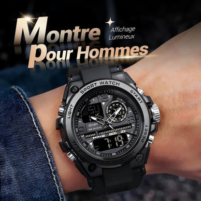 Men's Waterproof Sports Watch with Luminous Display