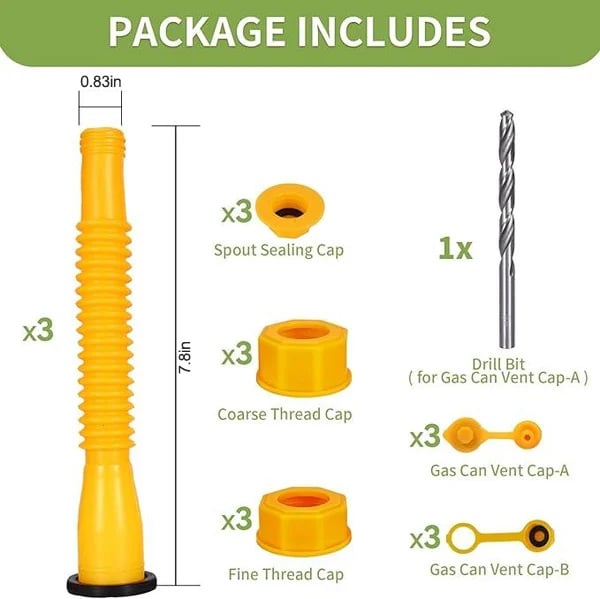 🔥Monthly sales of 200,000+ upgraded replacement gasoline cans with flexible nozzles